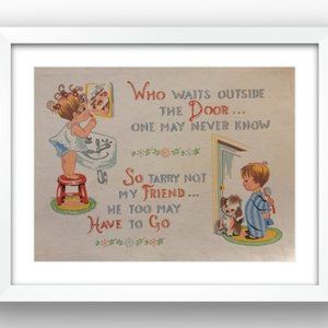 COPY - Vintage 1960 Painted Art*Not a print